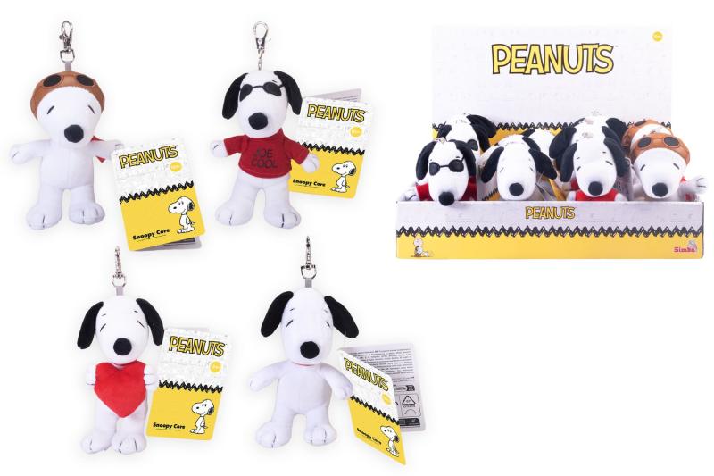 Peanuts Snoopy Plyšový prívesok na kľúče, 4 druhy, 10 cm, DP12
